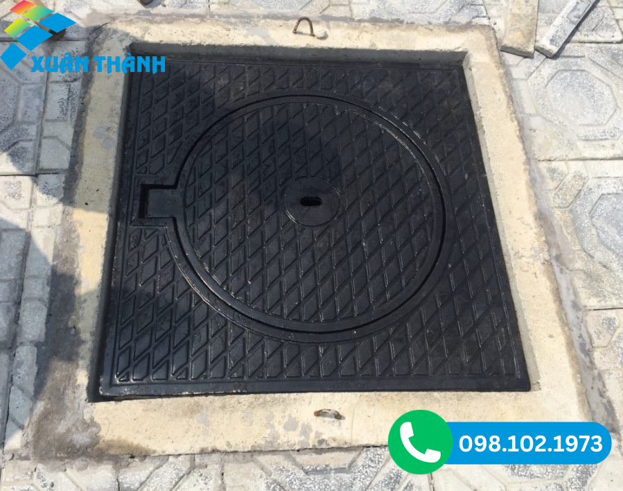 nắp hố ga khung dương nắp tròn Xuân Thành